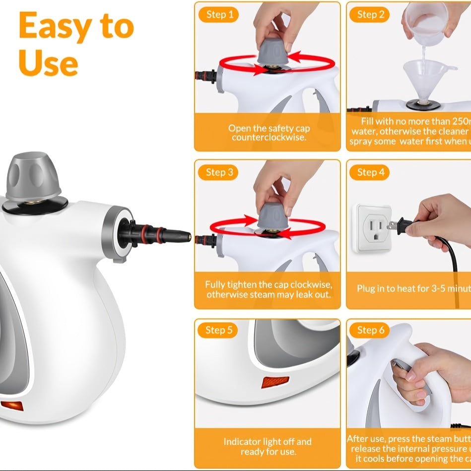 Handheld Multi-Surface Pressurized Steam Cleaner