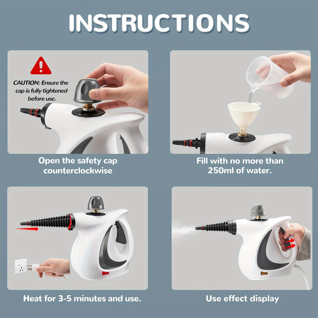 Handheld Multi-Surface Pressurized Steam Cleaner